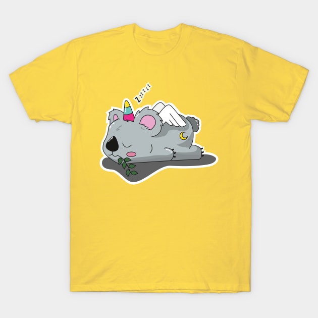 Sleeping Koalcorn T-Shirt by Ciwa